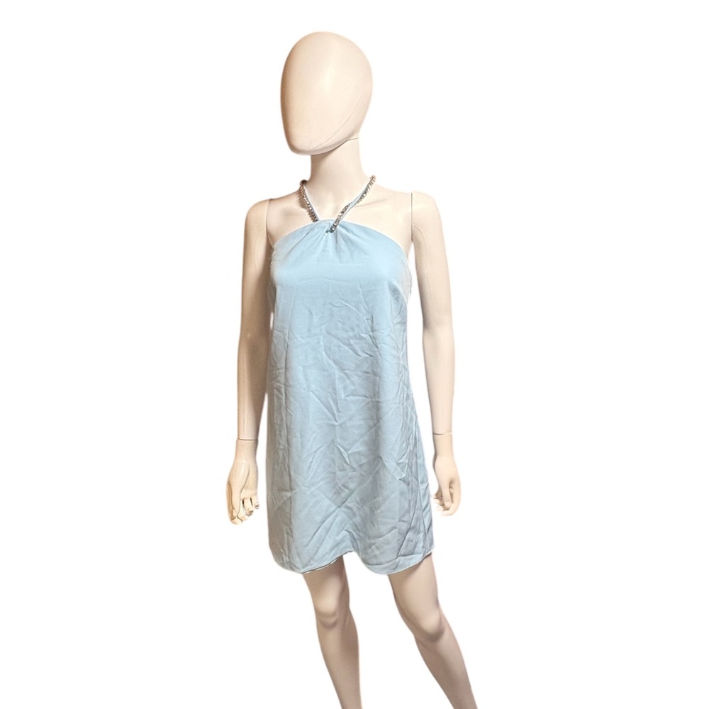 NWT Sachin & Babi Light blue jeweled strap dress - 6 - Picture 2 of 5